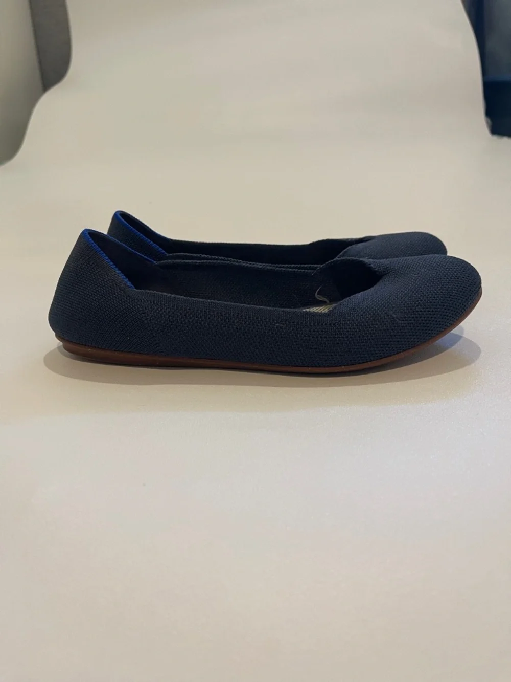 Rothy’s Women's The Flat Navy Knit Ballet Flats